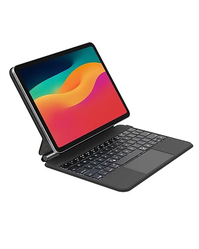 Belkin Pro Keyboard Case w/Magnetic Stand, Backlit Bluetooth Keyboard, Multi-Gesture Controls, Magnetic Apple Pencil Storage Compatibility, & Multimedia Keys for iPad Pro 11 (M4) - Black