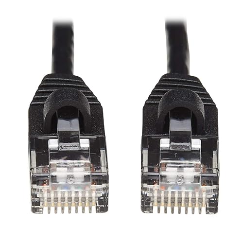 Tripp Lite Cat6a 10G Ethernet Cable, Snagless Molded Slim UTP Network Patch Cable (RJ45 M/M), Black, 25 ft. (N261-S25-BK) Black 25-ft.