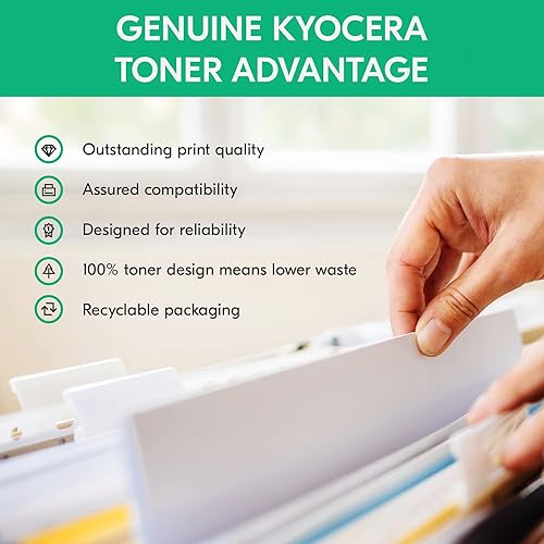 Kyocera TK-5432Y Yellow Toner Cartridge, Works with Kyocera ECOSYS MA2100cwfx and PA2100cwx Model Laser Printers, Geniune Kyocera (1T0C0AAUS1)