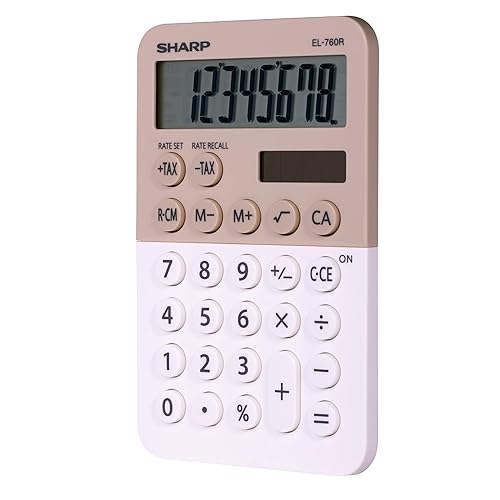 SHARP EL760RLA Twin Power XL 8-Digit Display