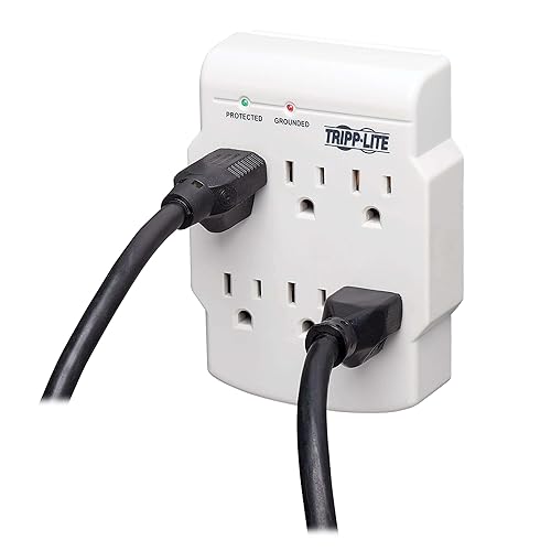 Tripp Lite SK6-0 Surge Protector Wallmount Direct Plug in 120V 6 Outlet 540 Joule White