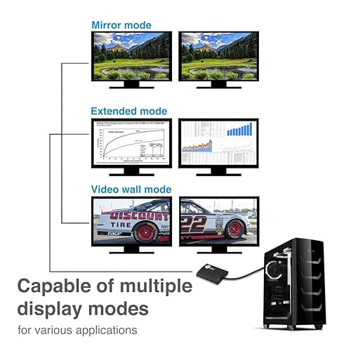 SIIG 1x2 DisplayPort (DP) 1.2 to 4K HDMI Multi Monitor Splitter and Adapter - 2 Port MST Hub, (Not for Mac OS) DisplayPort 1.2 to 2x HDMI