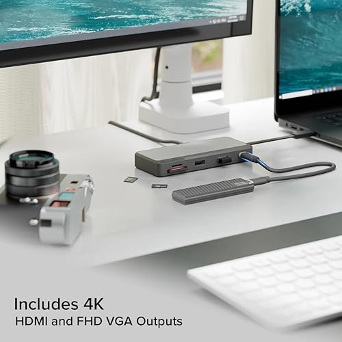 Alogic FUPHDVG1 Fusion Pro Tour USB-C 8-in-1 Compact Dock Station