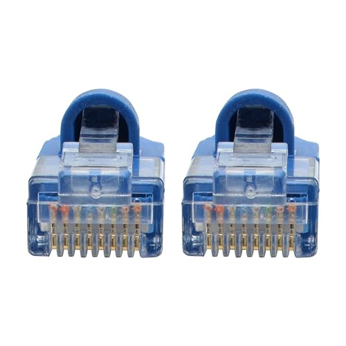 Tripp Lite Cat6a 10G Ethernet Cable, Snagless Molded Slim UTP Network Patch Cable (RJ45 M/M), Blue, 3 Feet / 0.9 Meters, Manufacturer's Warranty (N261-S03-BL) Blue 3 Feet UTP / Slim