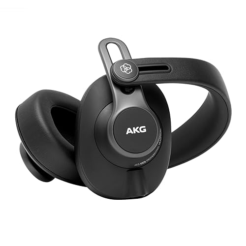 AKG Pro Audio K371 Over-Ear, Closed-Back, Foldable Studio Headphones Black