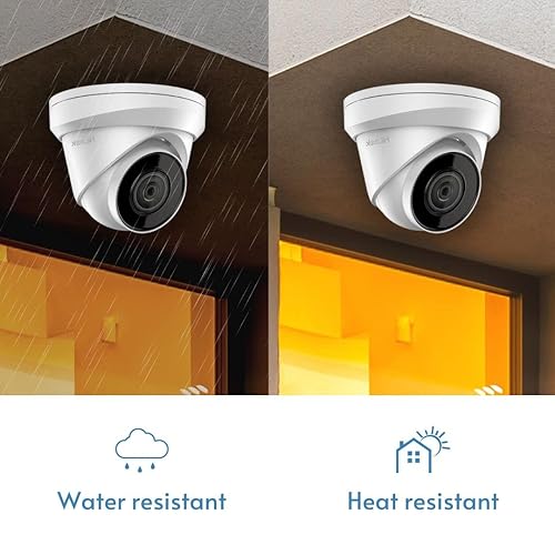 HiLook IPC-T240H 2.8mm 4MP PoE Camera | Wide Angle Camera, Colour Night Vision, IP67 Certified, HiLook App/Browser Client