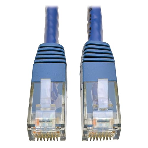 Tripp Lite Cat6 Gigabit Molded Patch Cable, 50' RJ45 (M/M), 550MHz 24 AWG Blue 50' (N200-050-BL) 50 ft. Blue