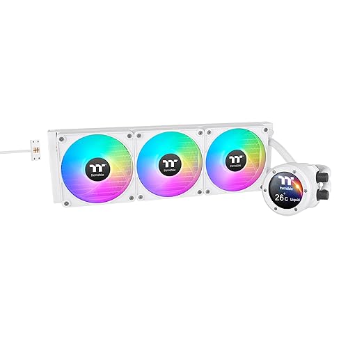 Thermaltake TH420 V2 Ultra EX ARGB AIO Cooler/Snow/Water Block 2.1 LCD/Fan 140 * 3/Magnetic Quick Connection/MB ARGB Sync Control/LCD Software Control/CL-W428-PL14SW-A