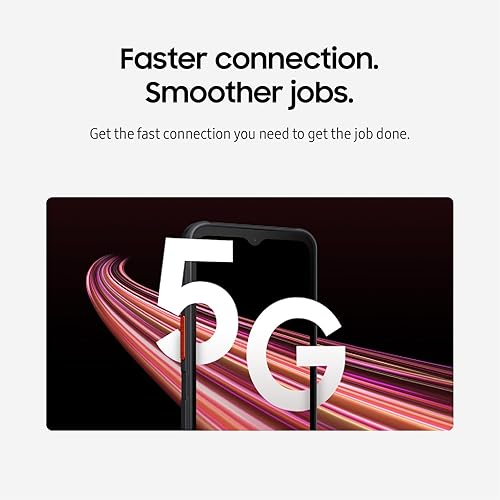 Samsung Galaxy XCover7 Pro 5G and Wi-Fi 6E | Rugged (IP68 Rated) Unlocked (Verizon, AT&T, T-Mobile, US Cellular) | Dual Sim (1 Nano + 1 eSIM) |128 GB | US Version (2025 Model) | Black (SM-G766UZKFN14) XCover 7 Pro