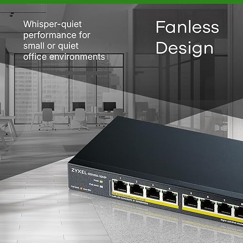 Switch 8p Poe 10/100/1000 10-port PoE+ (130W) 2x SFP v2
