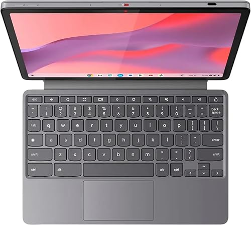 Lenovo - Duet 11 Chromebook - 11 2K LCD Touchscreen 2-in-1 Tablet - MediaTek Kompanio 838-4GB RAM - 128GB - eMMC with Keyboard - Luna Gray