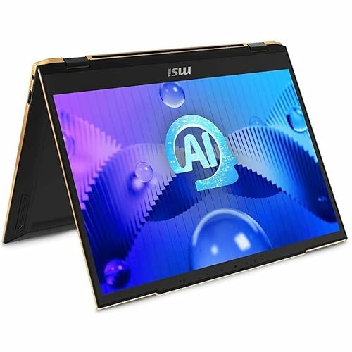 MSI Summit E13 AI Evo 13.3 Full HD Touchscreen Convertible 2 in 1 Notebook Computer, Intel Core Ultra 7 155H, 32GB, 1TB SSD, Windows 11 Pro, Ink Black