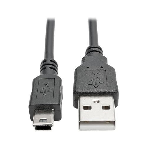 Tripp Lite U030-006-COIL 6' Hi-Speed USB 2.0-USB Mini-B Cable (M/M), Coiled, USB Type-A-Mini-B 6 ft. Coiled