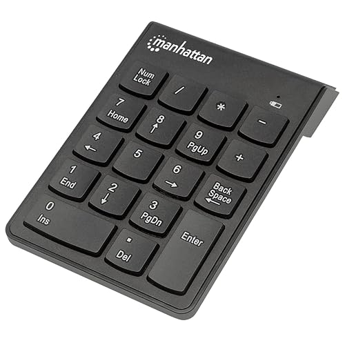 Manhattan Wireless Numeric keypad Black 178846