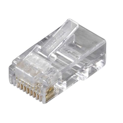 100-PACK RJ45 UNSHIELDED MODULA R PLUG 6-WIRE