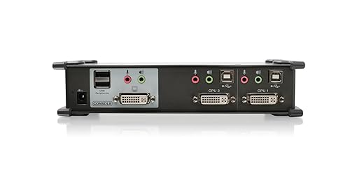 IOGEAR 2-Port DVI KVMP Switch w/Full Set of Cables, (GCS1102 TAA Compliant)