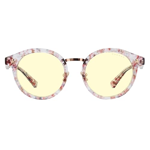 GUNNAR tokidoki Blue Light Blocking Glasses, Gaming And Computer Glasses Flower Power Pretty in Pink