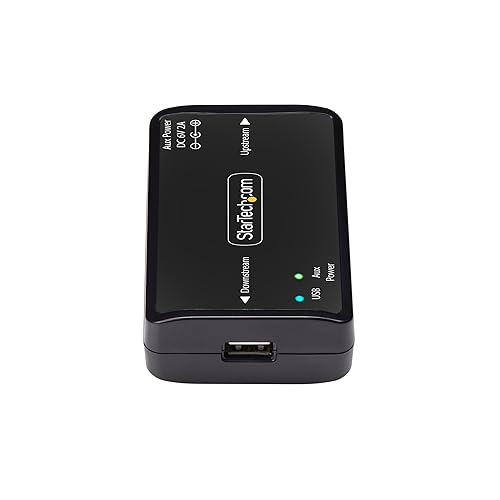 StarTech.com USB Galvanic Isolator 6KV, Electrical Noise Isolator, IP40, DIN Rail, Isolated Power Filter, USB 2.0/1.1, TAA