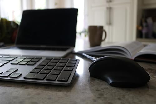 Matias The Wireless USB-C Pro Mouse - Premium PBT Material, Ergonomic Design, Long Battery Life, AES-128 Bit Encryption - Compatible with Computers, Laptops, and Chromebooks (Rechargeable)