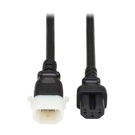 Tripp Lite Series PDU Power Cord C15 to P-Lock C14 Heavy-Duty 15A 250V 14AWG 6ft Black 6 Pack (P018-E06-6)