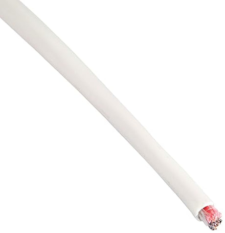 C2G 40537 18 AWG Bulk Speaker Wire, Plenum CMP-Rated, White Jacket (250 Feet, 76.2 Meters)