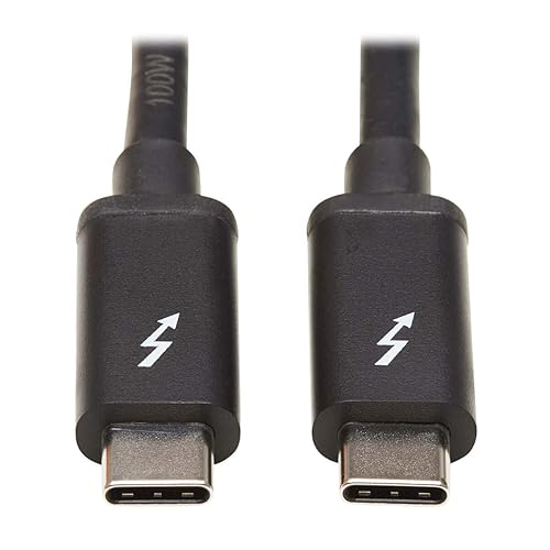 Tripp Lite Thunderbolt 3 Computer Cable 20 Gbps Passive 5A 100W PD 4K USB C MM 1.5M (MTB3-01M5-5A-B)