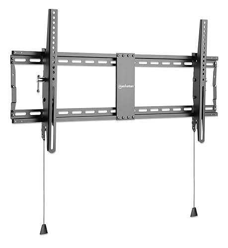 Manhattan Low-Profile Tilting TV Wall Mount- for Large 43 to 100 in. TV up to 154 lbs, Ultra-Slim Design, Spring-Locked, Pull-Cord Released, Max. 800x400 VESA - Lifetime Mfg Warranty -462020 43 to 100 Tilt