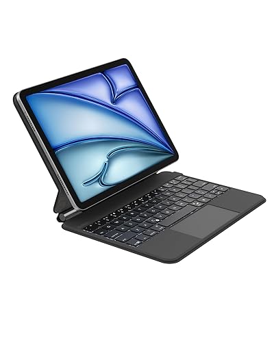 Belkin Pro Keyboard Case w/Magnetic Stand, Backlit Bluetooth Keyboard, Multi-Gesture Controls, Magnetic Apple Pencil Storage Compatibility, & Multimedia Keys for iPad Air 10.9 & iPad Pro 11 - Black