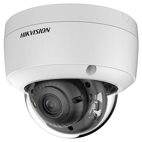 Hikvision 8MP 4K Dome IP Camera 24/7 Color 2.8mm Lens H.265+ PoE Built-in Mic