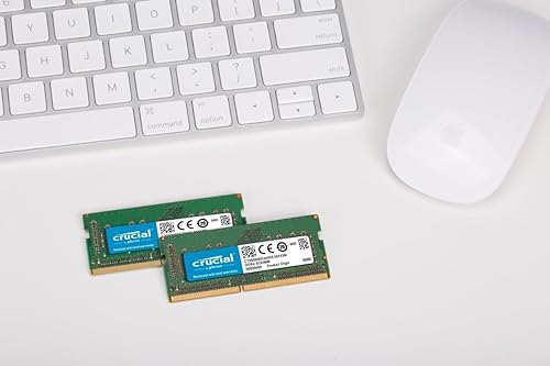 Crucial 32GB Kit (16GBx2) DDR4 2666 MT/s (PC4-21300) CL19 DR x8 SODIMM 260-Pin for Mac - CT2K16G4S266M 32GB Kit (2x16GB) 2666MHz