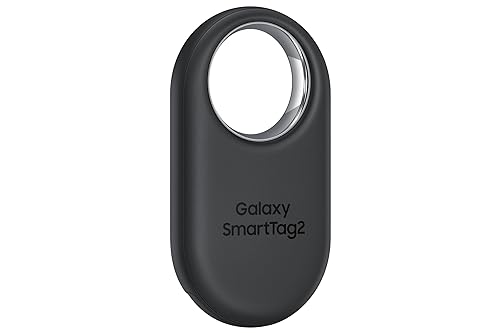 Samsung Galaxy SmartTag2 (1 Pack CAD Warranty) - IP67 Water Resistant Bluetooth Tracker, Long Lasting Battery, NFC tag, Phone, Luggage, pet, Key Finder SmartTag2 (1 Pack) Black