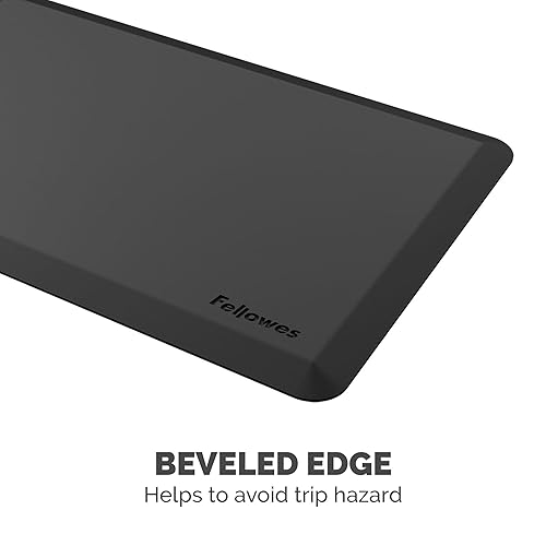 Fellowes Anti-Fatigue Standing Desk Wellness Mat, 36 x 24 Inch, Black 8707002