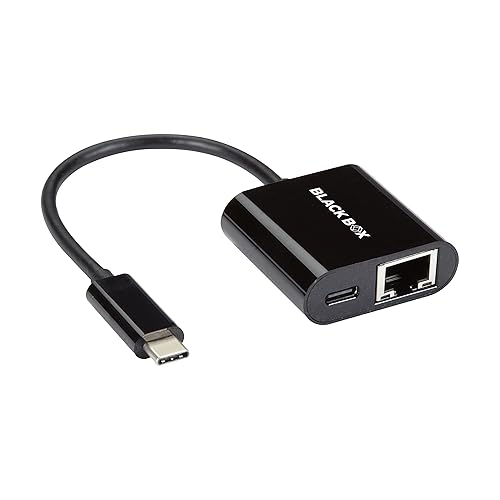 Black Box USB-C to Gigabit Ethernet Adapter with 100W Power Delivery, PD 3.0