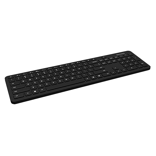 Incase Bluetooth Keyboard – Designed by Microsoft – Sleek Design, Optimized Key Spacing, Office 365 Shortcuts, Swift Pair, 33 ft Range, 3-Year Battery Life -Compatible with Mac/Windows – Black
