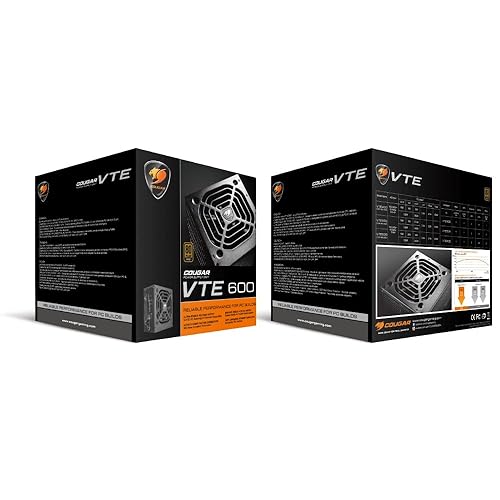Cougar VTE600 80+ Bronze 600 Watt ATX Power Supply with Ultra-Silent Fan 600W
