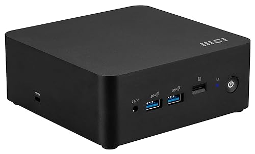 MSI Cubi NUC Barebone Desktop, Intel Core 7-1365U, 2X DDR5 Slots (up to 64GB), vPRO Enterprise, WiFi 6E, 3 Year Advance Replacement (13MQG-202BUS)