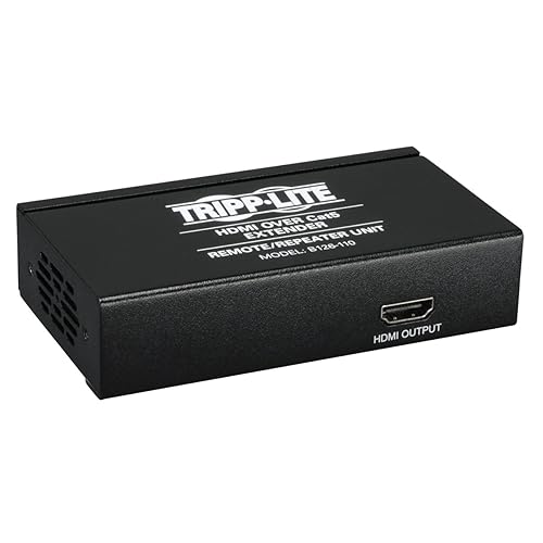 Tripp Lite HDMI Over Cat5 / Cat6 Remote Extender Repeater for Video and Audio 1920x1200 1080p at 60Hz(B126-110)