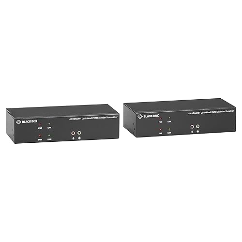 Black Box KVXLCHDPF-200 KVM Extender - 2 Computer(s) - 1 Local User(s) - 98425.20 ft Range - 4K - 3840 x 2160 Maximum Video Resolution - 5 x USB x HDMI - DisplayPort - TAA Compliant - TAA Compliance