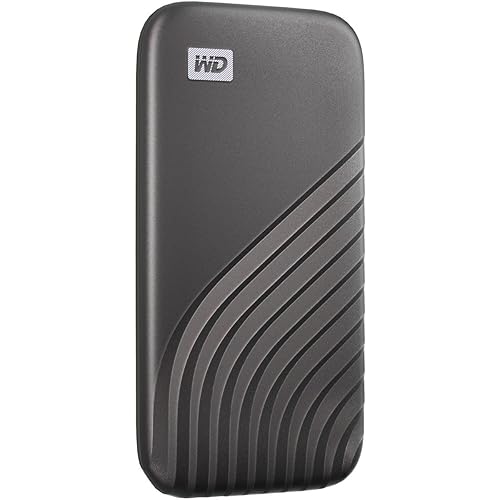 WD 4TB My Passport SSD External Portable Solid State Drive, Grey, Up to 1,050 MB/s, USB 3.2 Gen-2 and USB-C Compatible (USB-A for older systems) – WDBAGF0040BGY-WESN 4TB Portable SSD Gray