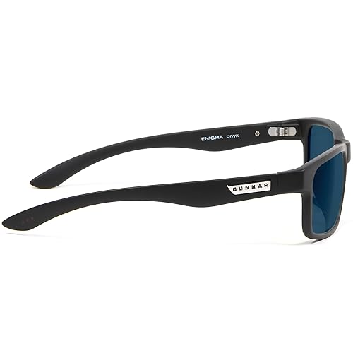GUNNAR - Premium Gaming and Computer Glasses - Blocks 90% Blue Light - Enigma, Onyx, Sun Tint Sunglasses Onyx