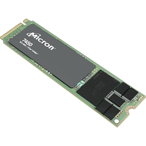 Micron SSD 7450 Pro|480GB|M.2|NVMe|3D NAND|Write Speed 700MBytes/sec|Read Speed 5000MBytes/Sec|TBW 800TB|MTBF 20000000 Hours|MTFDKBA480TFR-1BC1Z. ABYYR