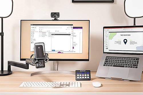 Elgato Wave Mic Arm LP - Premium Low Profile Microphone Arm with Cable Management Channels, Desk Clamp, Versatile Mounting and Fully Adjustable, perfect for Podcast, Streaming, Gaming, Home Office Low Profile Black