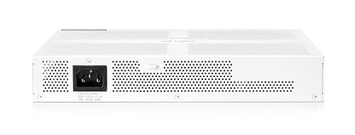 HPE Networking Instant On Switch Series 1430 16-Port Gb Unmanaged Layer 2 Ethernet Switch with PoE | 16x 1G | 16x CL4 PoE (124W) | Fan-Less | US Cord (R8R48A#ABA) 16G 124W