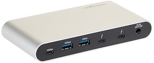 StarTech.com External Thunderbolt 3 to USB Controller - 3 Dedicated USB Host Chips - 1 Each for 5Gbps USB-A Ports, 1 Shared Between 10Gbps USB-C & USB-A Ports - TB3 Daisy Chain - Self Power (TB33A1C)
