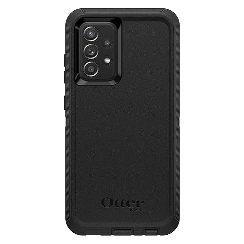 OtterBox Galaxy A52/Galaxy A52 5G Defender Series Case - Black, Rugged & Durable, with Port Protection, Includes Holster Clip Kickstand