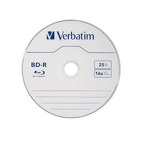 Verbatim BD-R 16x 25 GB/135 Minute Disc 10-Pack Cake Box