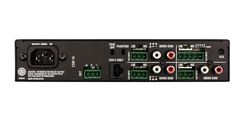 JBL CSM14 Commercial Series 4-input, 1-output Audio Mixer 8-input