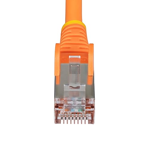 StarTech.com 5ft Orange CAT6a Ethernet Cable, Snagless RJ45, 10GbE, 100W PoE++, S/FTP, 500MHz, 27AWG Pure Bare Copper, LSZH