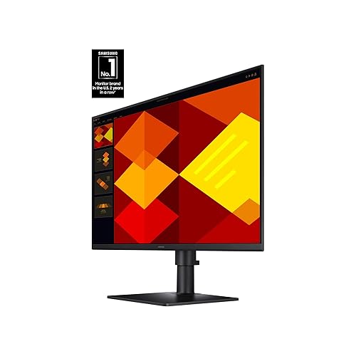 SAMSUNG G40D Series 24-Inch FHD 1080p Computer Monitor, 100Hz, IPS Panel, HDMI, USB Hub,Display Port, Height Adjustable Stand, 3 Yr WRNTY (LS24D402GANXGO),Black