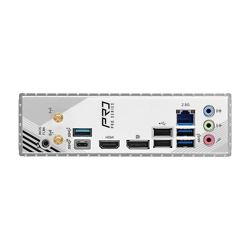 ASRock B860M Pro RS WiFi 6E Intel Core Ultra DDR5 8666 MHz 256GB M.2 LGA1851 Micro ATX Motherboard BIOS Flashback SATA3 6.0 Gb/s PCIe 5.0